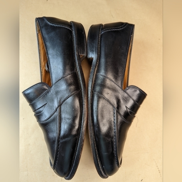 Allen Edmonds RANDOLPH (4809) Black Calfskin Leather Penny Loafers Sz 10.5E. Rep - Picture 5 of 11